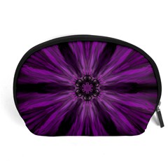 Pattern Purple Symmetry Dark Accessory Pouch (large)