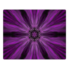 Pattern Purple Symmetry Dark Premium Plush Fleece Blanket (large)