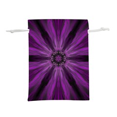 Pattern Purple Symmetry Dark Lightweight Drawstring Pouch (l) by Jancukart