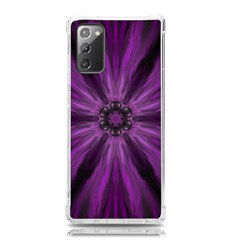 Pattern Purple Symmetry Dark Samsung Galaxy Note 20 Tpu Uv Case by Jancukart