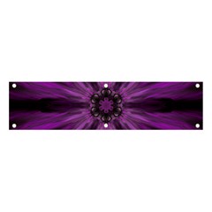 Pattern Purple Symmetry Dark Banner And Sign 4  X 1 