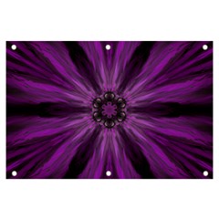 Pattern Purple Symmetry Dark Banner And Sign 6  X 4 