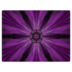 Pattern Purple Symmetry Dark One Side Premium Plush Fleece Blanket (extra Small)