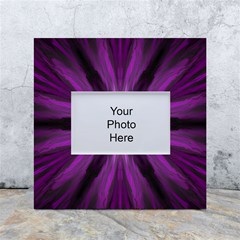 Pattern Purple Symmetry Dark White Box Photo Frame 4  X 6  by Jancukart