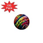 Stained Glass Window 1  Mini Buttons (100 pack)  Front