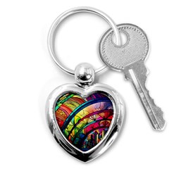 Stained Glass Window Key Chain (heart)