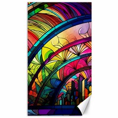 Stained Glass Window Canvas 40  X 72  by Jancukart