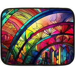 Stained Glass Window Fleece Blanket (mini)