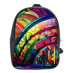 Stained Glass Window School Bag (large) by Jancukart