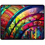 Stained Glass Window One Side Fleece Blanket (Medium) 60 x50  Blanket Front