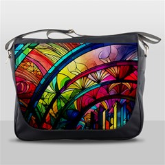 Stained Glass Window Messenger Bag by Jancukart