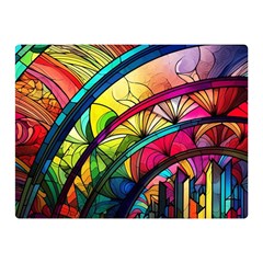 Stained Glass Window Premium Plush Fleece Blanket (mini)