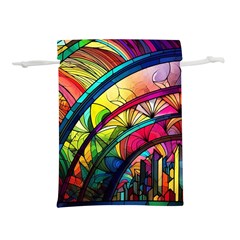 Stained Glass Window Lightweight Drawstring Pouch (s)