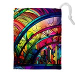 Stained Glass Window Drawstring Pouch (4XL) Front