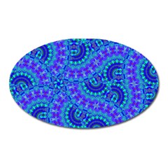 Background Pattern Geometric Oval Magnet by Jancukart