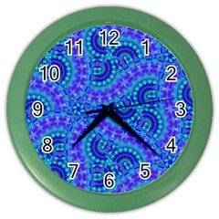 Background Pattern Geometric Color Wall Clock