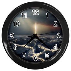 Apocalypse Armageddon Apocalyptic Wall Clock (black) by Jancukart