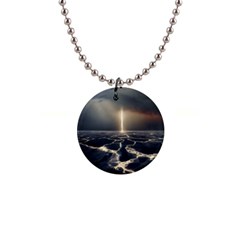 Apocalypse Armageddon Apocalyptic 1  Button Necklace by Jancukart