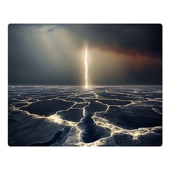 Apocalypse Armageddon Apocalyptic One Side Premium Plush Fleece Blanket (large) by Jancukart