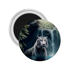 Tiger White Tiger Nature Forest 2 25  Magnets