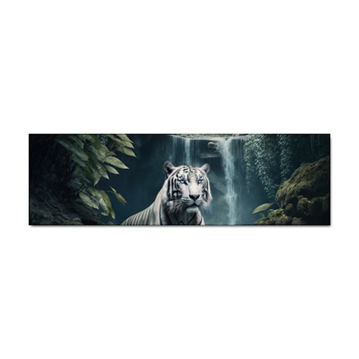 Tiger White Tiger Nature Forest Sticker Bumper (100 pack)