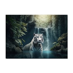 Tiger White Tiger Nature Forest Sticker A4 (100 Pack)