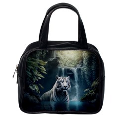 Tiger White Tiger Nature Forest Classic Handbag (one Side)