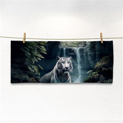 Tiger White Tiger Nature Forest Hand Towel