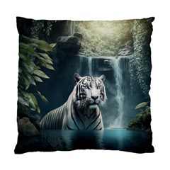 Tiger White Tiger Nature Forest Standard Cushion Case (one Side)