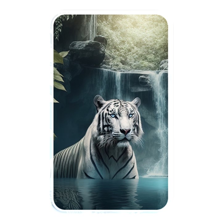 Tiger White Tiger Nature Forest Memory Card Reader (Rectangular)