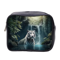 Tiger White Tiger Nature Forest Mini Toiletries Bag (two Sides)