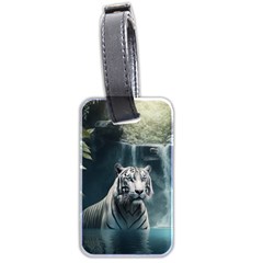 Tiger White Tiger Nature Forest Luggage Tag (two Sides)