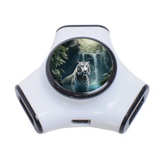 Tiger White Tiger Nature Forest 3-port Usb Hub