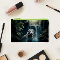 Tiger White Tiger Nature Forest Cosmetic Bag (xs)