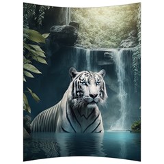 Tiger White Tiger Nature Forest Back Support Cushion