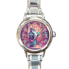 Fantasy Magic Magical Wizard Round Italian Charm Watch