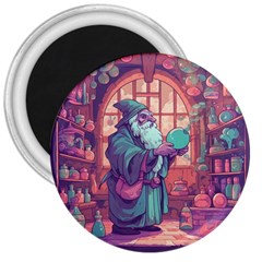 Fantasy Magic Magical Wizard 3  Magnets