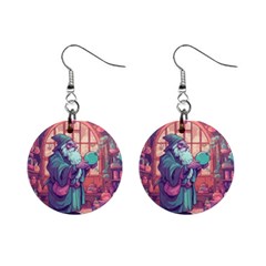 Fantasy Magic Magical Wizard Mini Button Earrings