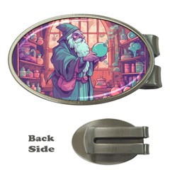 Fantasy Magic Magical Wizard Money Clips (oval)  by Jancukart