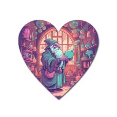 Fantasy Magic Magical Wizard Heart Magnet