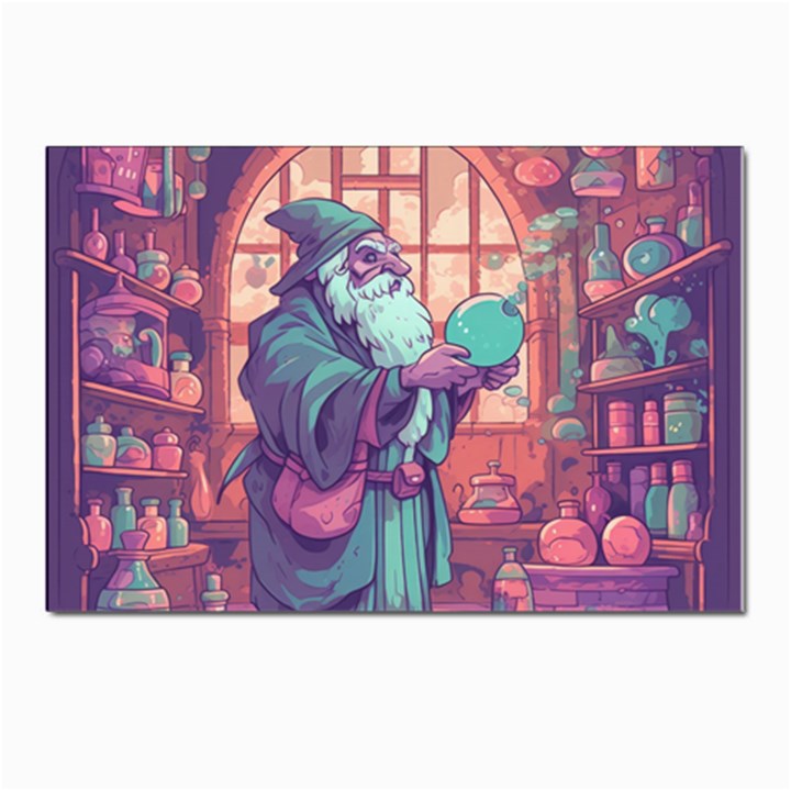 Fantasy Magic Magical Wizard Postcards 5  x 7  (Pkg of 10)