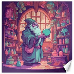 Fantasy Magic Magical Wizard Canvas 12  X 12 