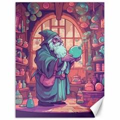 Fantasy Magic Magical Wizard Canvas 12  X 16 