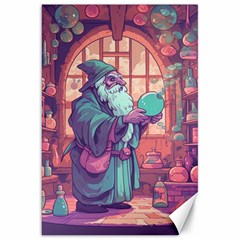 Fantasy Magic Magical Wizard Canvas 20  X 30 