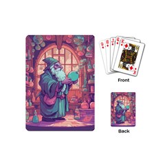 Fantasy Magic Magical Wizard Playing Cards Single Design (mini) by Jancukart