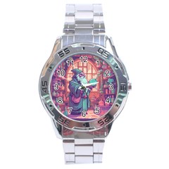 Fantasy Magic Magical Wizard Stainless Steel Analogue Watch by Jancukart