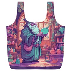 Fantasy Magic Magical Wizard Full Print Recycle Bag (xl)