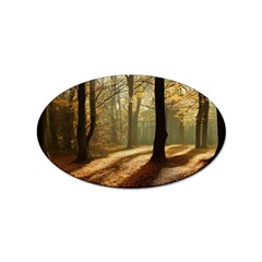 Autumn Nature Woodland Woods Trees Sticker Oval (10 Pack) by Jancukart