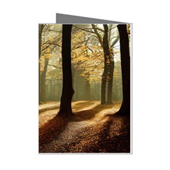 Autumn Nature Woodland Woods Trees Mini Greeting Cards (pkg Of 8) by Jancukart