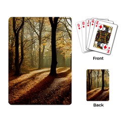 Autumn Nature Woodland Woods Trees Playing Cards Single Design (rectangle) by Jancukart